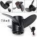 Leke For Tohatsu Nissan Mercury 4-6HP 3R1W64516-0 Aluminum Outboard Propeller 7.8 x 8