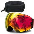 Rosnek Ski Goggles Snow Snowboard Goggles with Magnetic Double Layers Lens UV400 Protection Anti-fog Snow Goggles for Men & Women