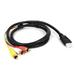 1pcs HDMI-compatible to RCA Cable Red&Yellow&White Difference Cable A7M3