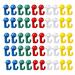 50PCS New Hook-shaped Notice Board Markers Fixed Hook Decorative Thumbtack Tack for Cork Board Wall Nail Pushpin MULTICOLOR