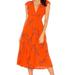 Free People Dresses | Free People Printed Retro Dress | Color: Orange | Size: 4
