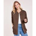 Blair Iconic Fleece Jacket - Brown - XLG - Petite