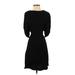 MNG Suit Casual Dress - Mini: Black Solid Dresses - Women's Size Small