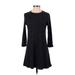 Shein Casual Dress - A-Line: Black Marled Dresses - Women's Size Small