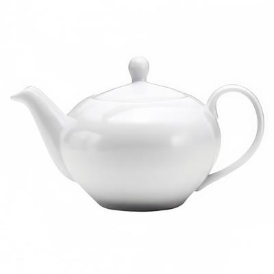 Oneida F8010000860 15 1/4 oz Buffalo Teapot - Porcelain, Bright White