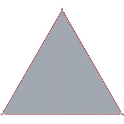 Sonnensegel BENT "Zip-Canvas", rot (grau, rv rot), Sonnensegel, B/T: 250cm x 250cm, Polyester, B:250cm T:250cm