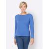 Strickpullover "Pullover", Damen, Gr. 40, blau (royalblau), 100% Baumwolle, B.C. BEST CONNECTIONS BY HEINE, unifarben, Langarm, Pullover