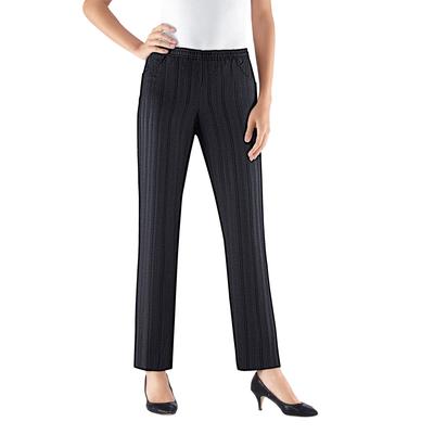 Dehnbund-Hose CLASSIC BASICS, Damen, Gr. 27, Kurzgrößen, schwarz, 100% Polyester, unifarben, lang, Hosen Image
