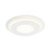 Sonneman Lighting Offset LED Textured White Round Surface Mount, Optical Acrylic Diffuser