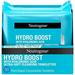 Neutrogena HydroBoost Facial Cleansing Makeup Remover Face Wipes with Hyaluronic Acid Hydrating & Moisturizing Facial Towelettes Remove Dirt & Makeup 100% Plant-Based Fibers 2 x 25 ct