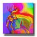 Epic Graffiti Pop Art Deer 1 by Howie Green Canvas Wall Art 18 x18