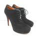 Gucci Shoes | Gucci Betty Lace-Up Platform Booties Black Suede Size 38.5 | Color: Black | Size: 38.5eu