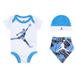 Nike Matching Sets | 3 Piece Nike Air Jordan Baby Boys Outfit / Gift Set | Color: Blue/White | Size: 0-6 Months