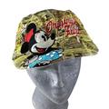 Disney Accessories | Disney Original Flirt - Minnie Mouse Comic Print Hat Adjustable Strap | Color: Blue/Gold | Size: Adjustable