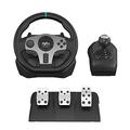PC Steering Wheel, PXN V9 Universal Usb Car Sim 270/900 Degree Race Steering Wheel with 3-Pedals and Shifter Bundle for Xbox One,Xbox Series X/S,PS4,PS3, Nintendo Switch