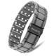 MagnetRX® 3X Strength Titanium Magnetic Bracelet – Magnetic Bracelets for Men – Premium Fold-Over Clasp and Adjustable Length with Sizing Tool (Gunmetal)