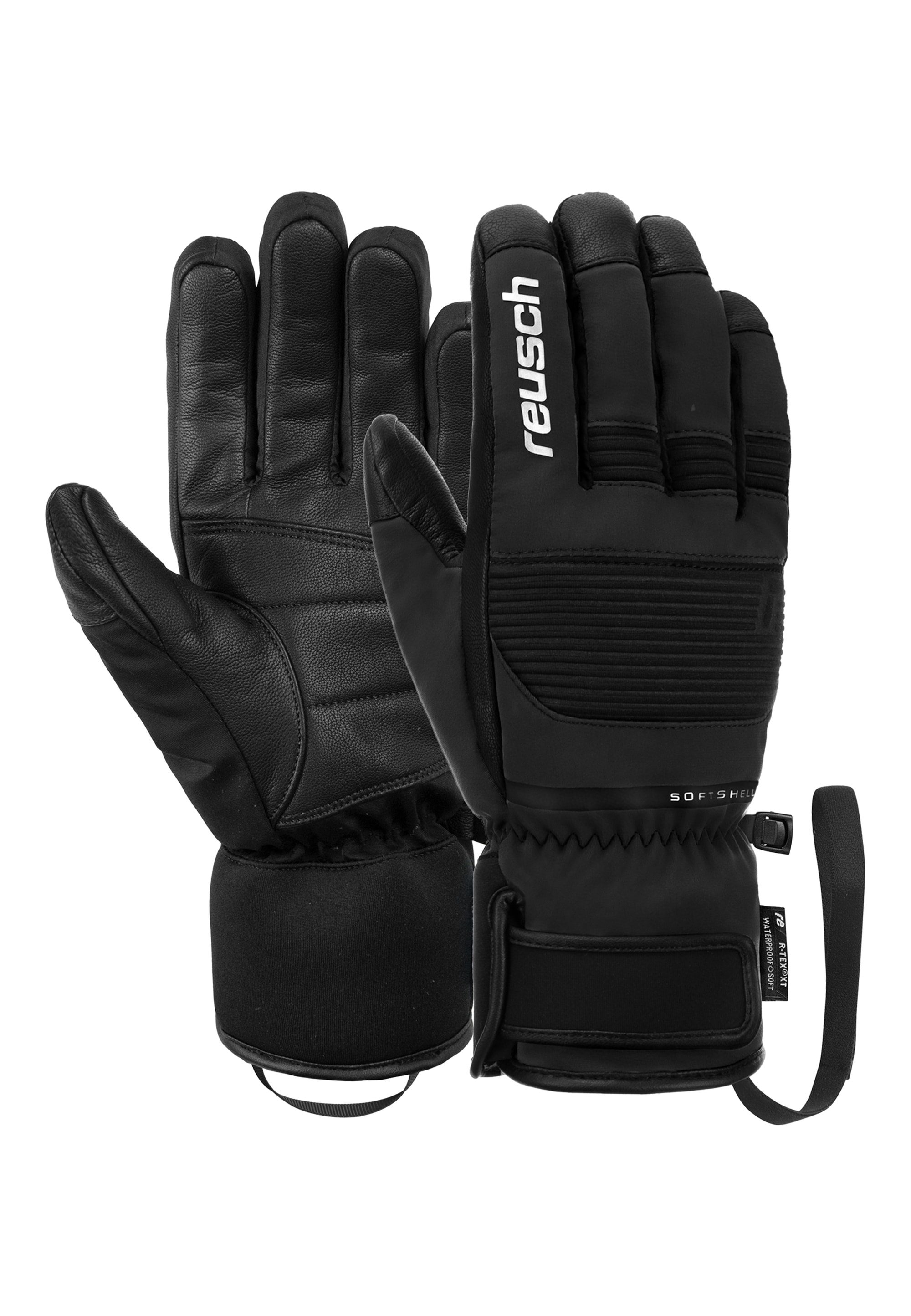 Skihandschuhe REUSCH "Andy R-TEX XT", Damen, Gr. 10, schwarz, 46% Polyester, 25% Polyamid, 25% Ziegenleder, 4% Elasthan, unifarben, Handschuhe, sehr warm,wasserdicht,atmungsaktiv Image