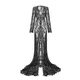 Robe de photographie fendue sur le devant en dentelle pour femmes robe de Rhlongue transparente