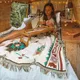 Tapis tribal de camping en plein air couverture de pique-nique indien couvertures de lit