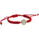2Pcs Alliage De Zinc Ton Saint Benoît Médaille SUR Réglable Rouge rette Poignet Diy Tissage Bracelet