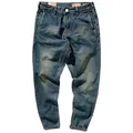 Jean rétro américain en Denim pour homme pantalon coupe droite coupe crayon coupe fuselée en