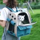 Sac à dos portable pour animaux de compagnie chat et petit chien extérieur pliable ventilé