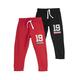 Chicco Set Langhosen aus Fleece, Jogginghose Jungen, Rot, 18 monate (pack of 2)