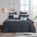 Bungalow Rose Marilla Damask Boho Tufted Comforter Set Polyester/Polyfill/Microfiber in Gray | Twin Comforter + 4 Additional Pieces | Wayfair