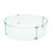 AMS Fireplace Ams Fire Pit Table Round Glass Wind Guard 36" Diameter - 1/4" Thick Glass - Fire Flame Guard | 8 H x 27 W x 27 D in | Wayfair