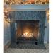 Ams Fireplace Glass Screen w/ Feet (36" X 26") in Black | 27 H x 36 W x 7 D in | Wayfair EGS-CLEAR-S-BLKFT