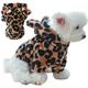 Pet Clothes Autumn Winter Plush Coat Leopard Print Coat Small Dog Cat Jacket Fur Sweater Bulldog Pug Poodle