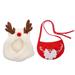 2Pcs Pet Dogs Cats Xmas Costume Accessories Christmas Deer Scarf and Hat Set