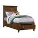 Imagio Home by Intercon San Mateo Youth Tuscan Storage Bed, Full Wood in Brown | 58.13 H x 59.75 W x 79.5 D in | Wayfair SM-BR-4325TS-TUS-C