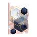 Jaxson Rea Navy Blush Geo 1 by Urban Epiphany - Wrapped Canvas Print Canvas in Black/Blue/Gray | 18 H x 12 W x 1.5 D in | Wayfair SC-12287-1218-UE