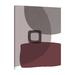 Jaxson Rea MidCentury ColorDew Burgundy 5 by Urban Epiphany - Wrapped Canvas Print Canvas in Gray | 24 H x 18 W x 1.5 D in | Wayfair