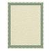 Southworth Parchment Certificates Traditional 8.5 x 11 Ivory with Green Border 50/Pack (91341)