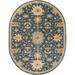 Mark&Day Area Rugs 8x10 Ness Traditional Navy Oval Area Rug (8 x 10 Oval)