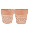 Homemaxs 2pcs Outdoor Plant Pots Terracotta Flowerpot Desk Ornament for Home Office