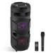 Pyle Portable Bluetooth PA Speaker-300W Dual 8 Rechargeable Indoor/Outdoor BT Karaoke Audio System