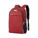 Men s Large Capacity Backpack Laptop Backpack Anti Theft Monochrome Bags for High School Teenager College Boy Girl Student 15.6 Oxford Red