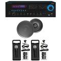 Home Karaoke Machine System w/ Bluetooth+(2) 6.5 Black Ceiling Speakers