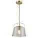 Breakwater Bay 1 - Light Empire Pendant Glass in Gray/White/Yellow | 10.25 H x 10.75 W x 10.75 D in | Wayfair 2AA82121B7AE452D8DAF03678A239E12