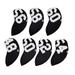 7 Pieces Scratch Golf Club Headcover Covers with Degree 60 degree 48 degree 50 degree 52 degree 54 degree 56 degree 58 degree for Sports Accessories Traveling - Black
