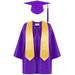 JDEFEG Baby Boy 4 Piece Outfit Kids Kindergarten Children Gown Graduation 2021 Tassel Cap Set Shawl Preschool Boys Outfits&Set Long Dress Purple 30