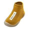 JDEFEG Baby Non Slip Socks Warm Solid -Slip Boys Toddler Baby Kids Letter Girls Knitted Baby Care Baby Girls Socks with Grips Baby Products Cotton Blend Yellow 23