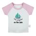 Life is Better on the Lake Funny T shirt For Baby Newborn Babies T-shirts Infant Tops 0-24M Kids Graphic Tees Clothing (Short Pink Raglan T-shirt 0-6 Months)