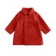 Toddler Kids Girls Trench Coat Winter Windproof Warm Casual Elegant Buttons Jacket Dress Coat Jacket Trench Pocket Long Warm Peacoat Outerwear Solid Color Woollen Coat Jacket