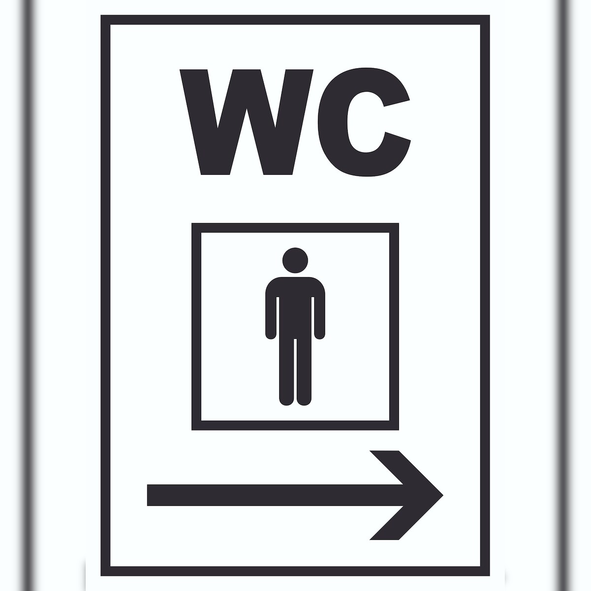 WC Herren rechts Schild A1 (594x841mm) Image