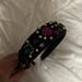 Zara Accessories | Headband With Rhinestones | Color: Black/Red | Size: Os