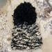 Anthropologie Accessories | Anthropologie Winter Knit Beanie | Color: Black/White | Size: Os